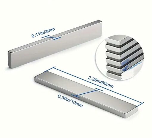 Neodymium Bar Magnet 60 X 10 X 3 mm Buy Magnets Online Neodymium Rare Eather Magnet Shop